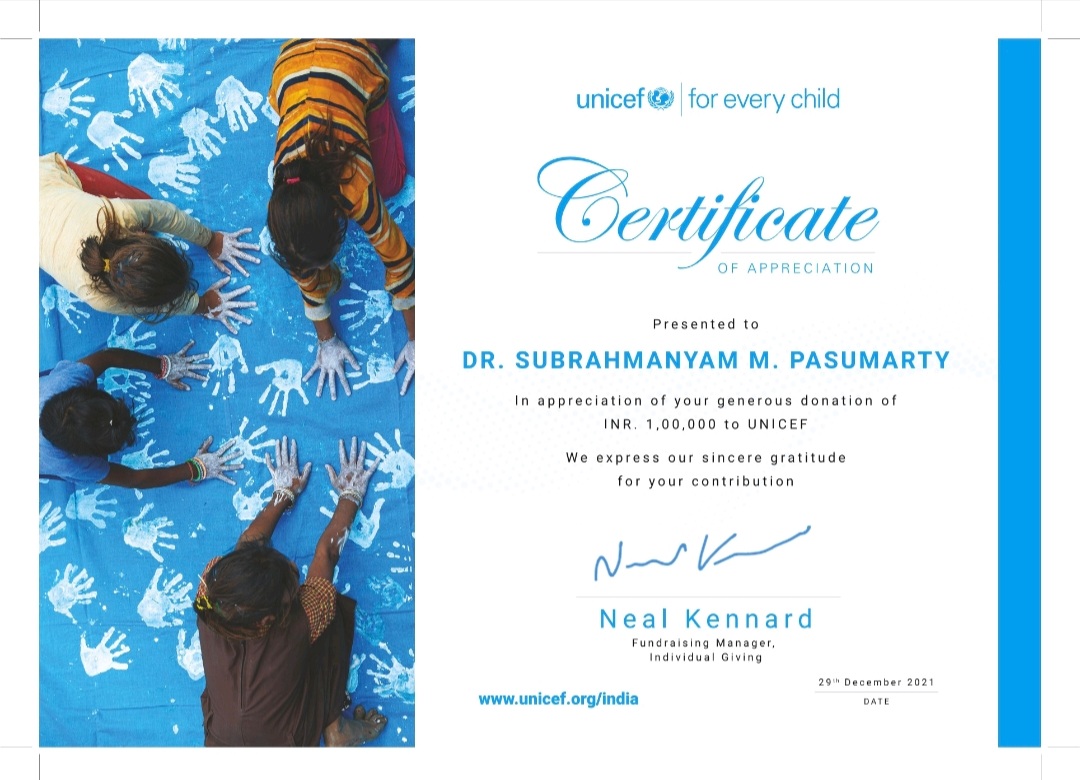 UNICEF donation